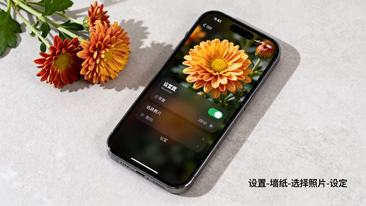 iPhone菊花壁纸怎么设置,iPhone菊花壁纸 iPhone菊花壁纸怎么设置,iPhone菊花壁纸