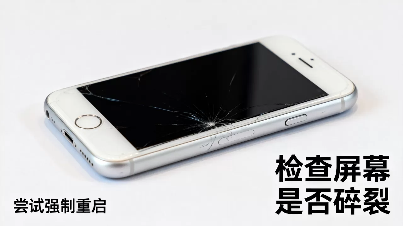 iphone翻滚了怎么办，iphone屏幕摔黑