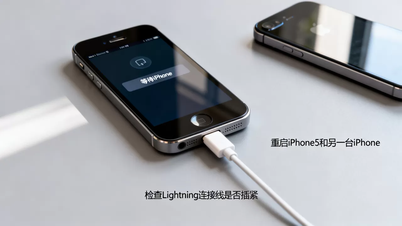iPhone5正在等待iPhone,iPhone5等待连接怎么解决 iPhone5正在等待iPhone,iPhone5等待连接怎么解决