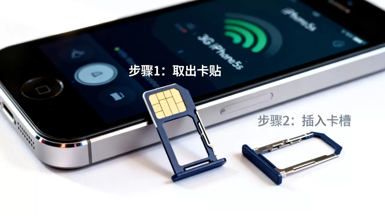 日版iPhone5s用3G卡贴，iPhone5s3G卡贴怎么用