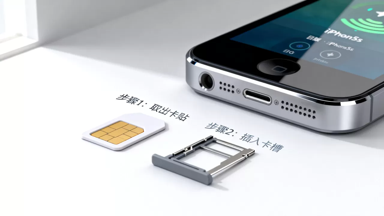 日版iPhone5s用3G卡贴，iPhone5s3G卡贴怎么用