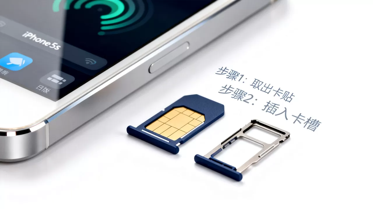 日版iPhone5s用3G卡贴，iPhone5s3G卡贴怎么用
