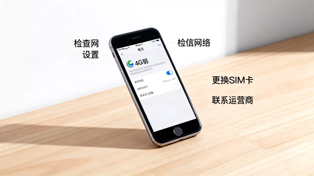 iphone7电信4g信号差怎么办，iphone7电信4g信号