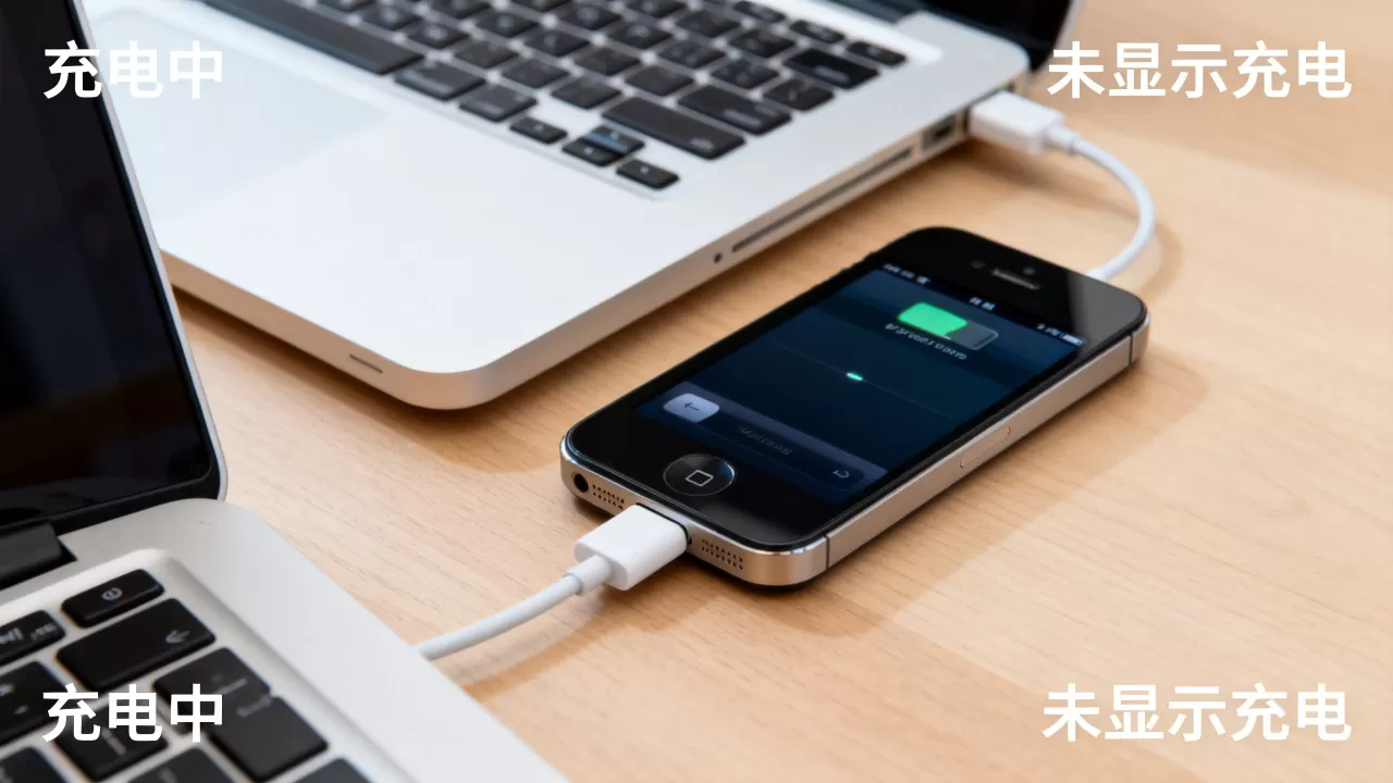 iphone4连接电脑充电，iphone4连接电脑充电不显示