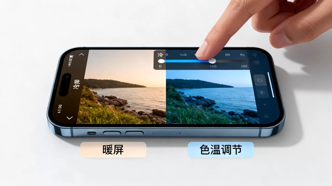 iphone是暖屏还是冷屏好，iphone屏幕色温调节