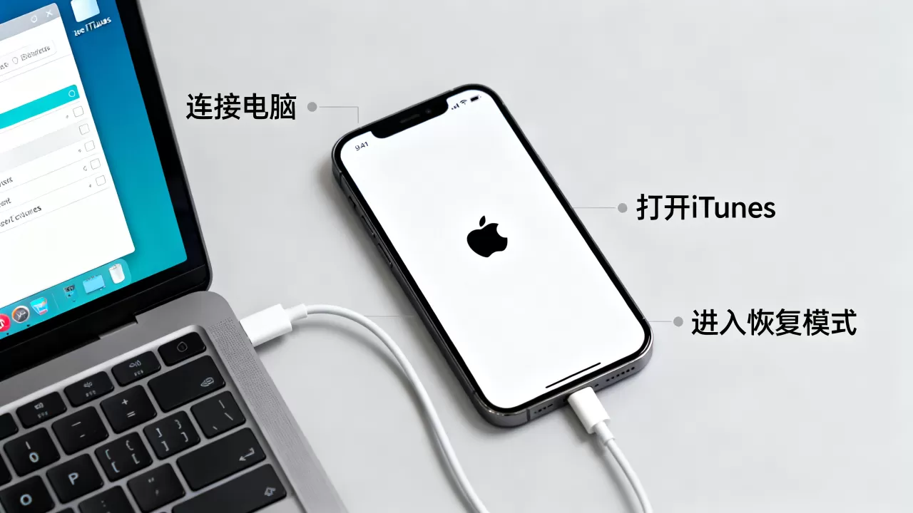 iphone白苹果了怎么刷机，iphone白苹果恢复方法