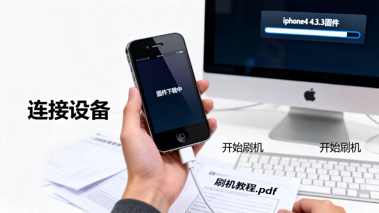 iphone4 4.3.3固件怎么刷？iphone4 4.3.3固件下载