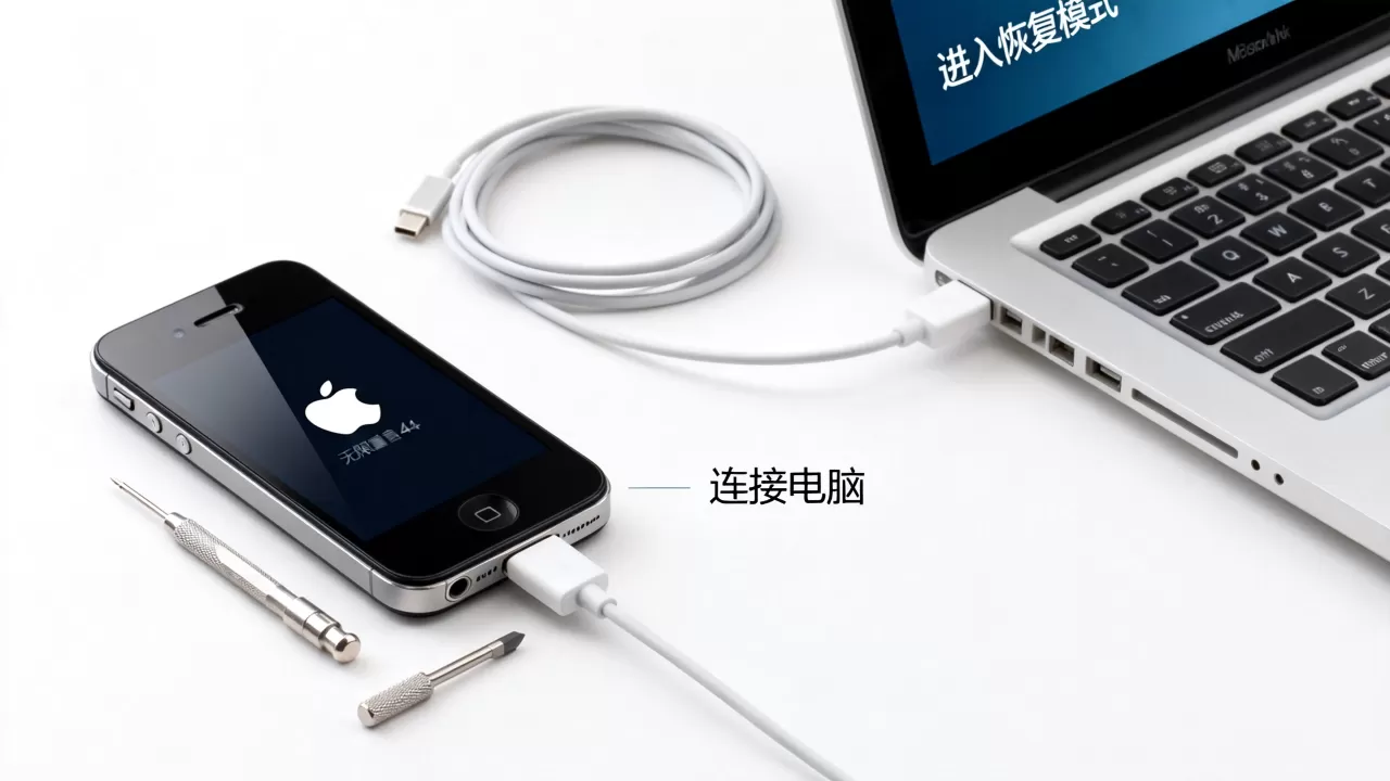 iphone4s越狱白苹果怎么办？iphone4s白苹果无限重启解决方法