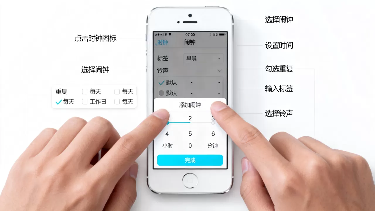 iphone5s闹钟怎么设置?iphone闹钟设置方法 iphone5s闹钟怎么设置?iphone闹钟设置方法