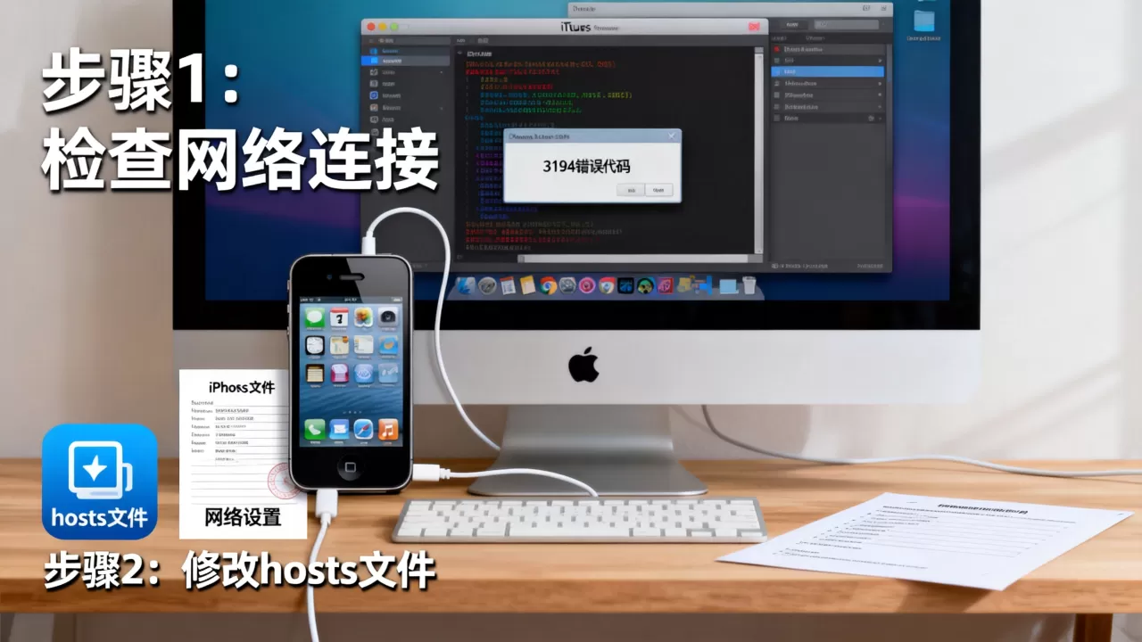 iphone4s刷机3194报错怎么办？iphone4s刷机3194错误代码解决方法