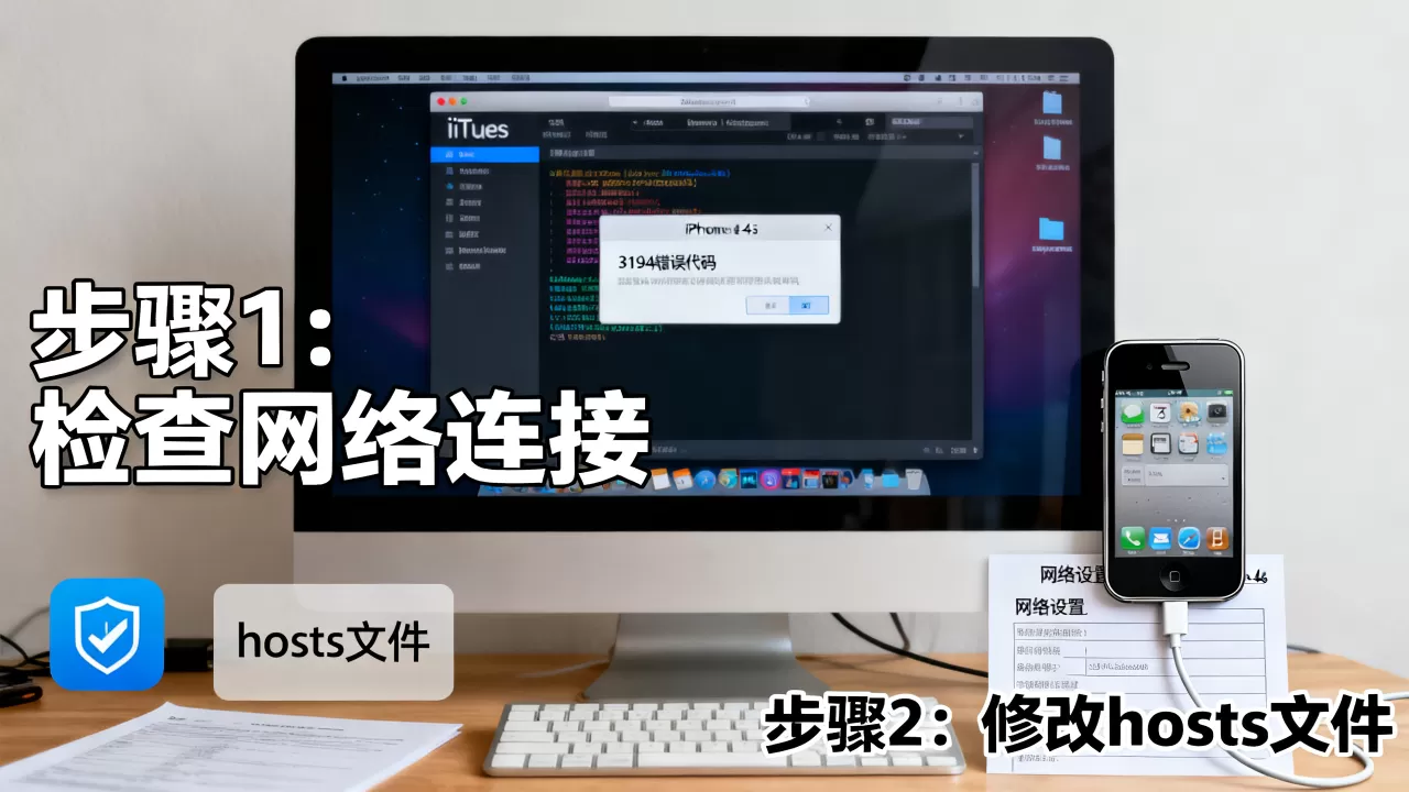 iphone4s刷机3194报错怎么办？iphone4s刷机3194错误代码解决方法