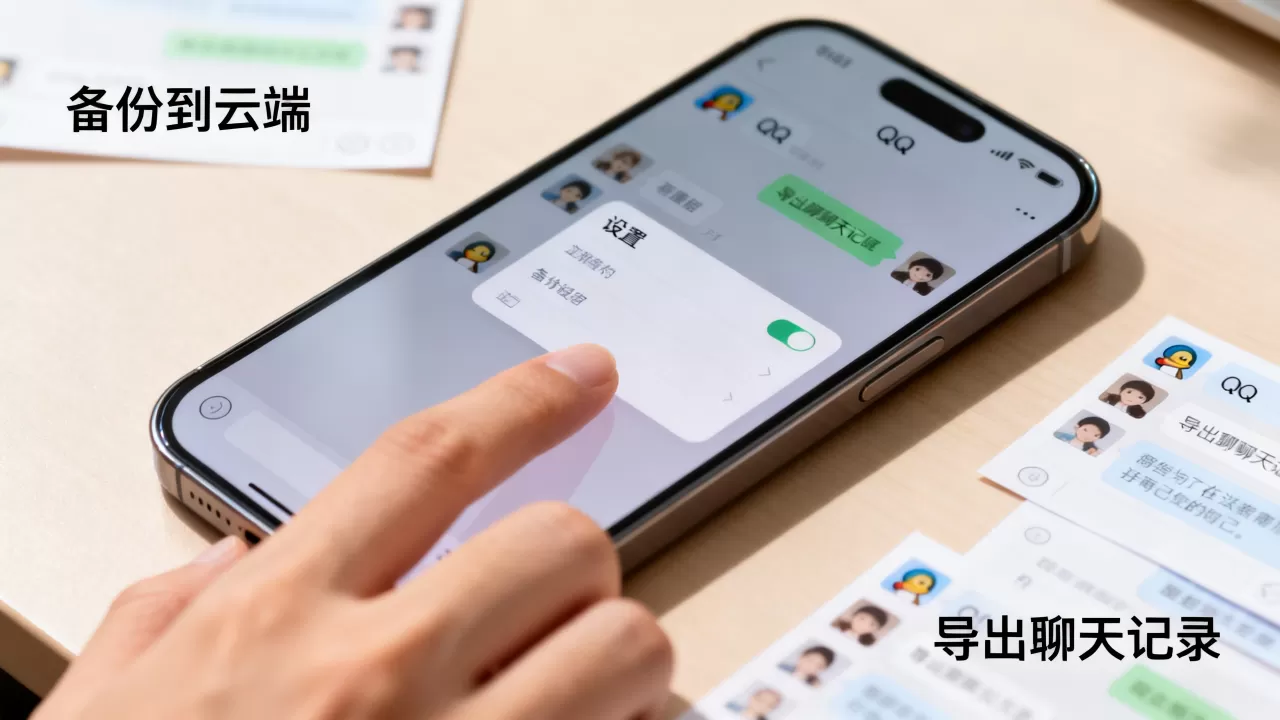 iPhone如何导出QQ聊天记录，苹果手机怎么备份QQ消息