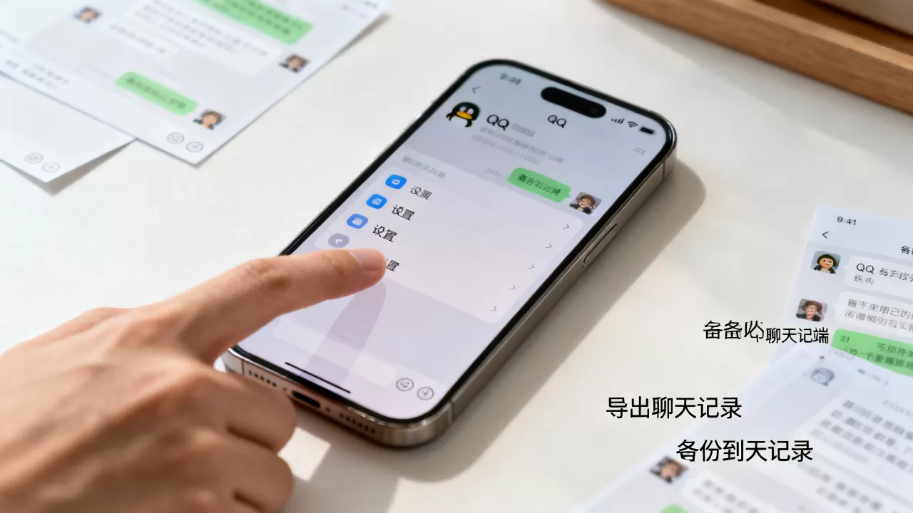 iPhone如何导出QQ聊天记录，苹果手机怎么备份QQ消息