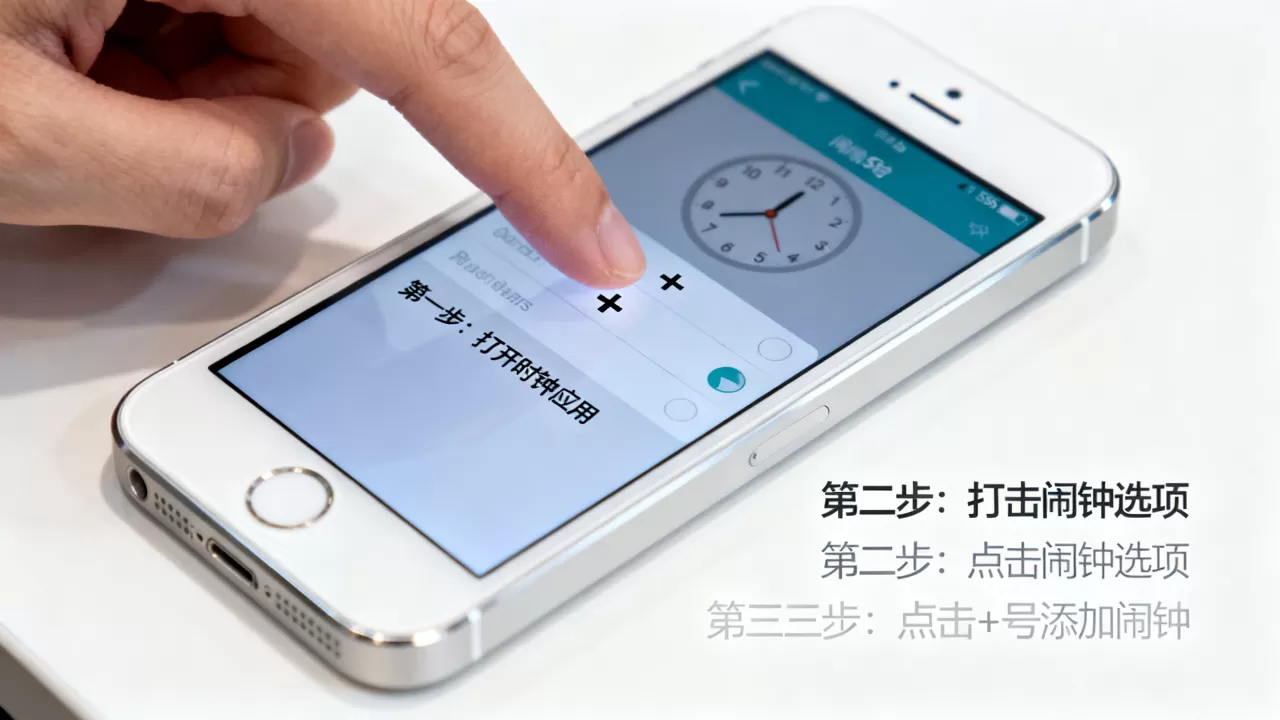iphone5s怎么设置闹钟，iphone5s设置闹钟的具体步骤
