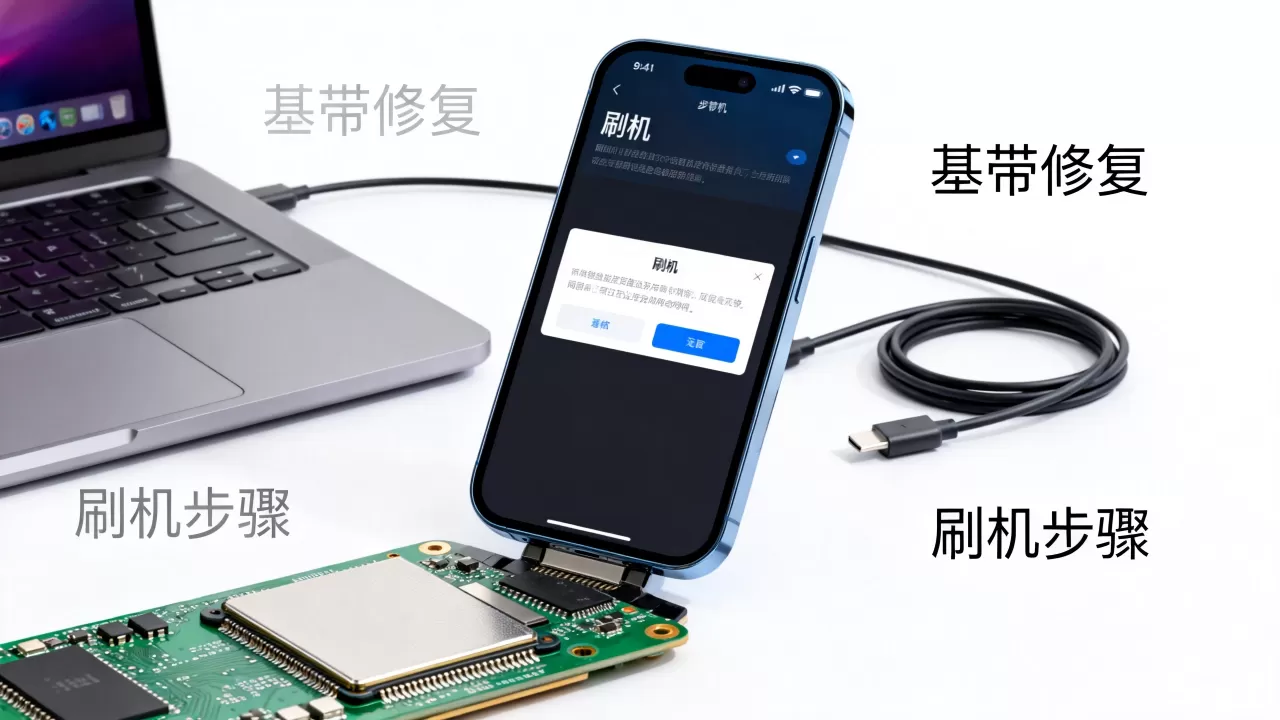 苹果刷机发送基带，iPhone刷机后基带变无解怎么修复