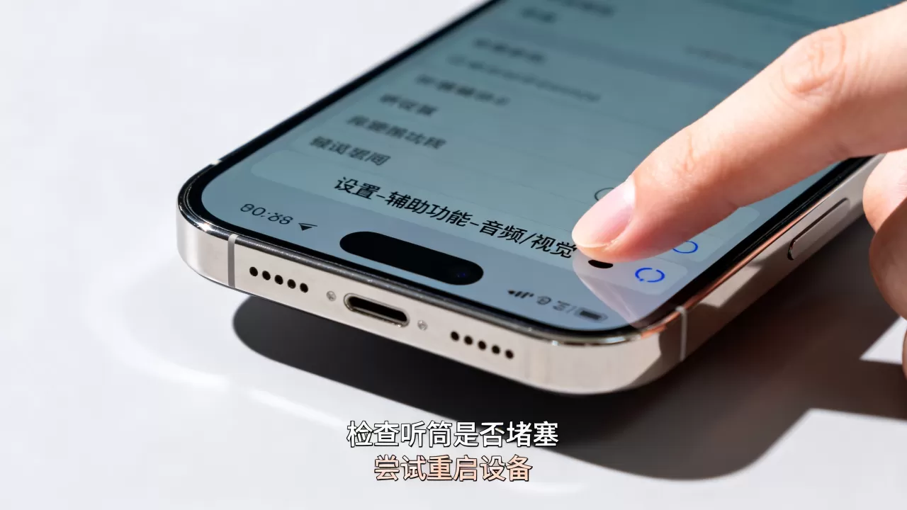 iphone听筒设置在哪里设置，iphone听筒没声音怎么办