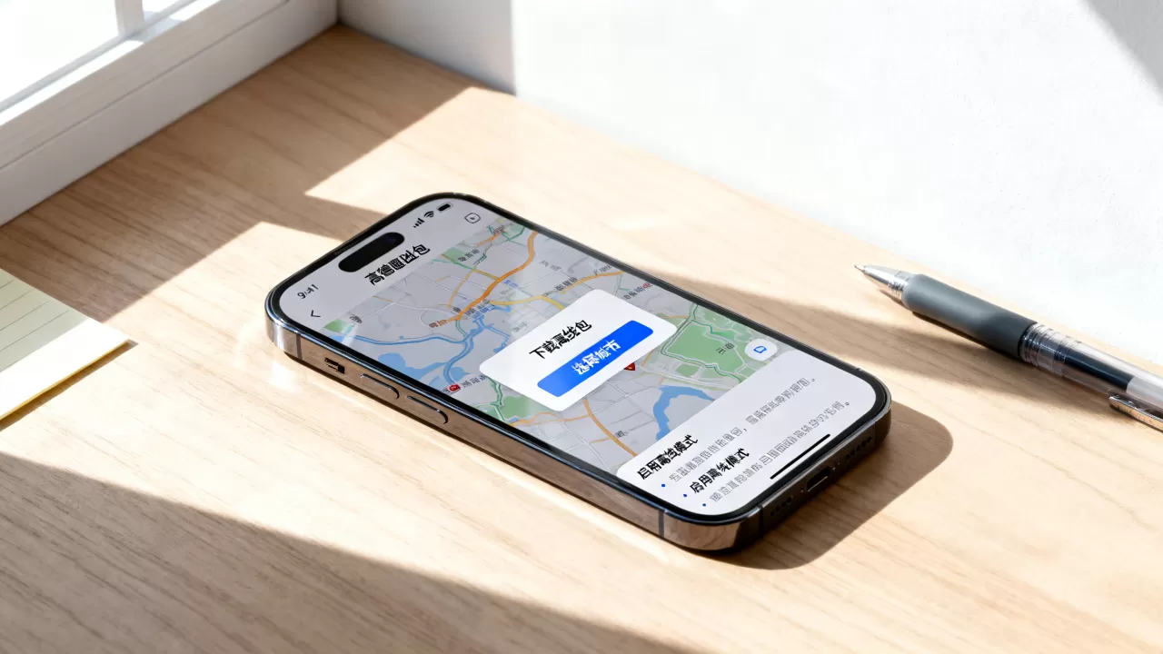 iphone高德地图离线包怎么用，高德地图离线包