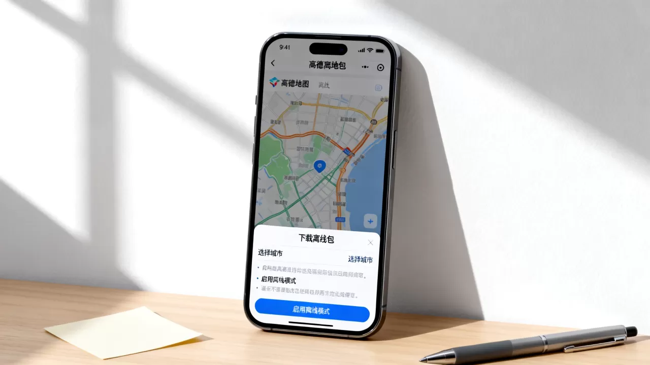 iphone高德地图离线包怎么用，高德地图离线包