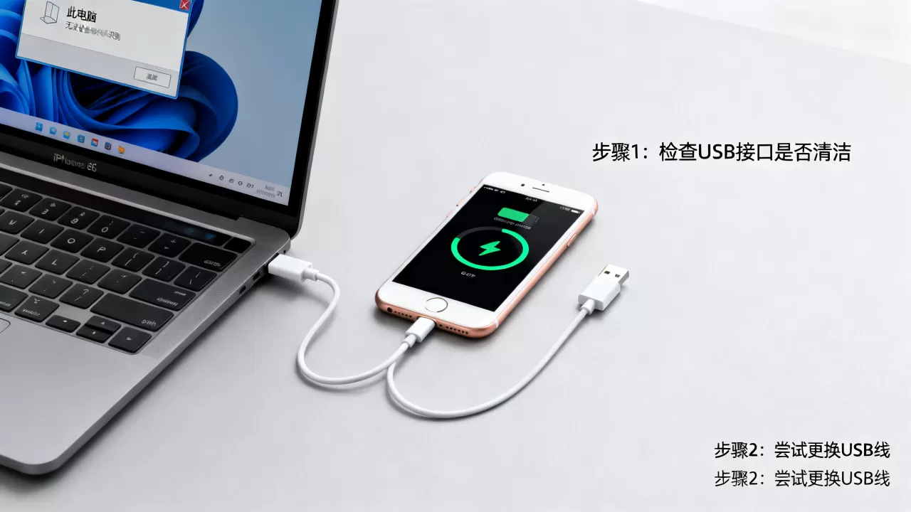 iphone6无法识别usb怎么办，iphone6连电脑没反应
