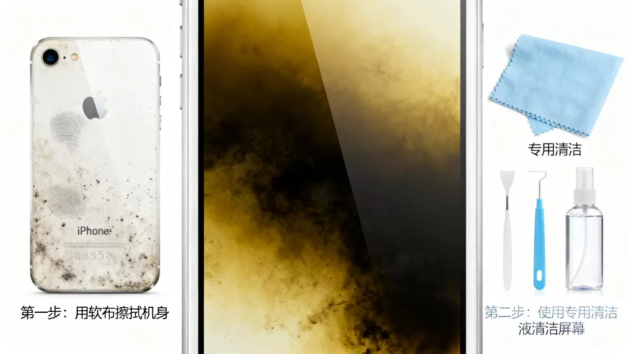 iphone5s脏了怎么清洗,iphone5s屏幕发黄变黑 iphone5s脏了怎么清洗,iphone5s屏幕发黄变黑