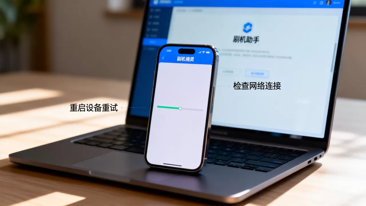 刷机精灵卡住不动怎么办，刷机精灵卡死