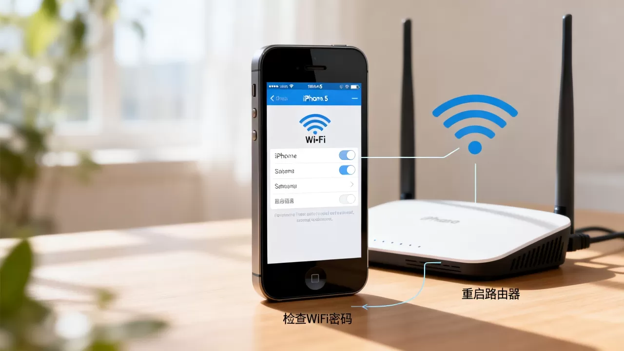iphone5无法加入wifi怎么办，iphone5连不上WiFi解决方法