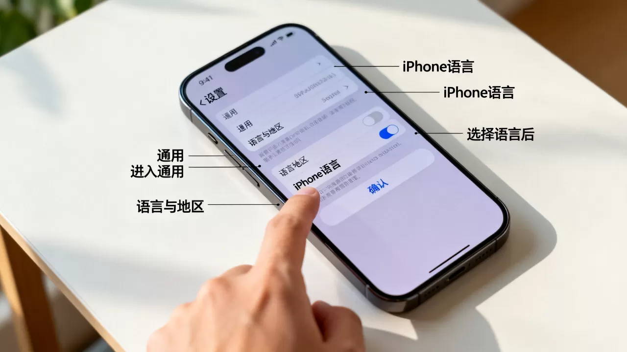 iphone怎么语言设置在哪里，iphone设置语言在哪里
