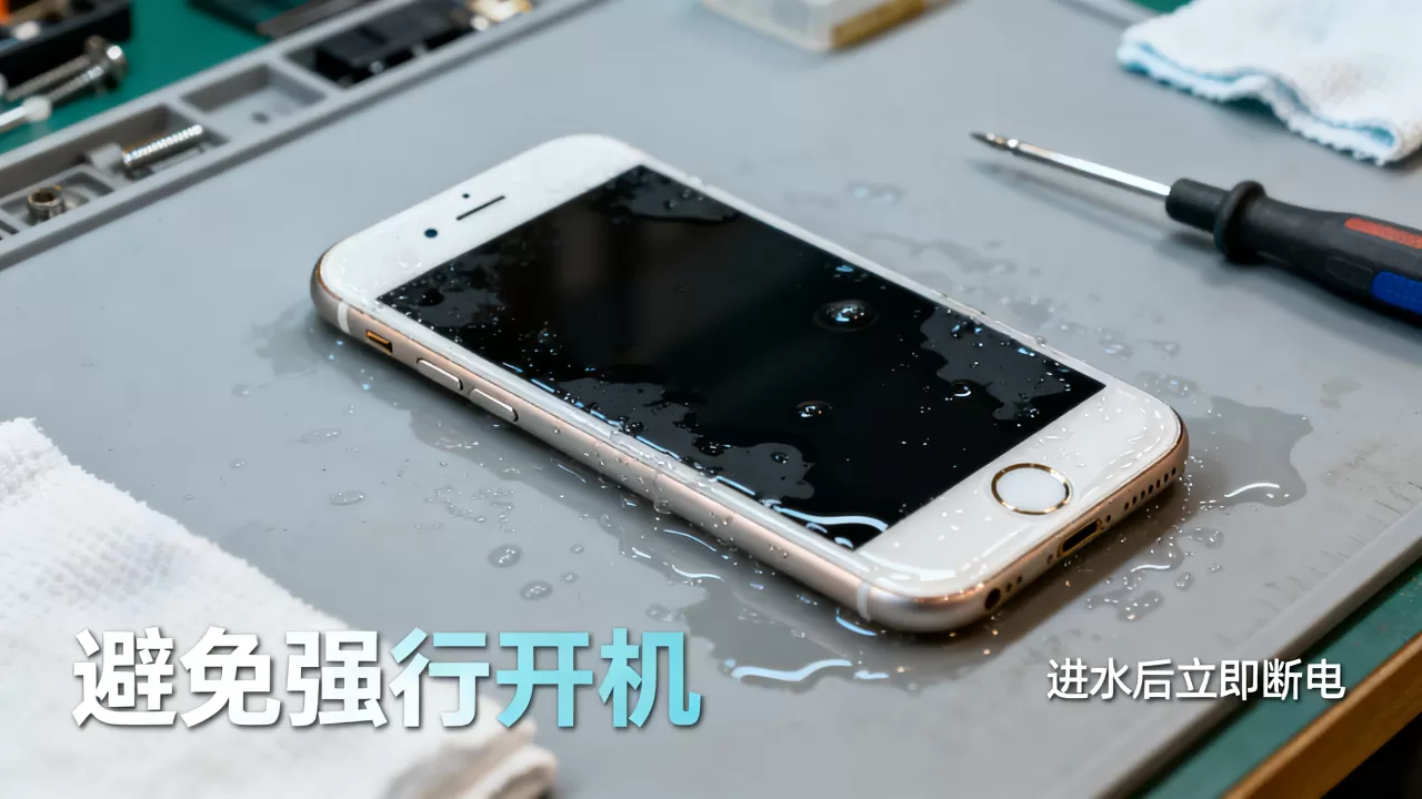 iphone 6进水开不了机怎么办，iphone 6进水维修