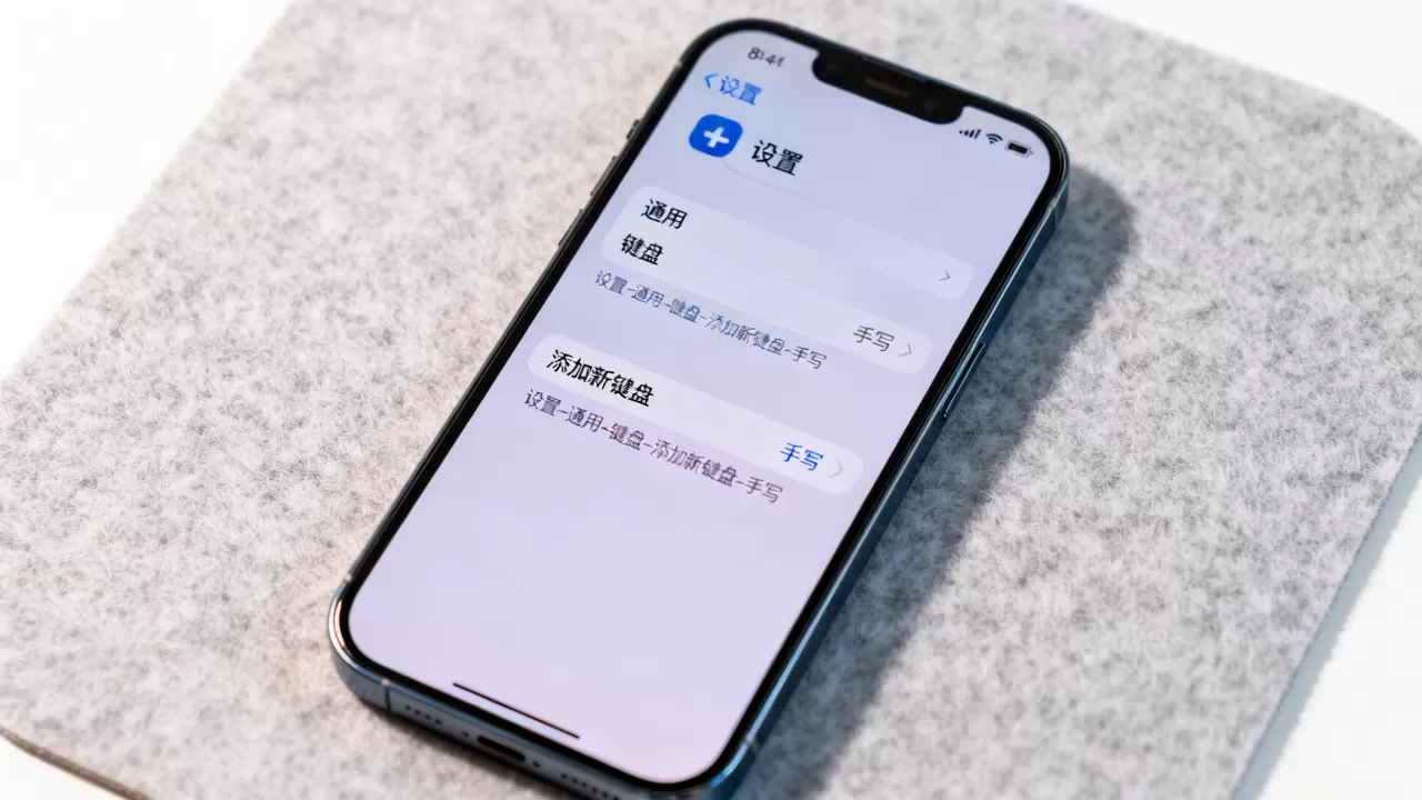 iphone如何设置手写输入，苹果手机添加手写输入法