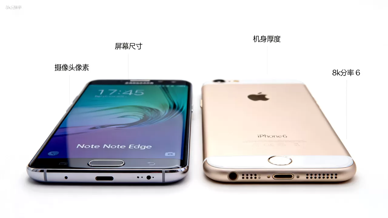 note edge与iphone6对比，note edge和iphone6哪个好