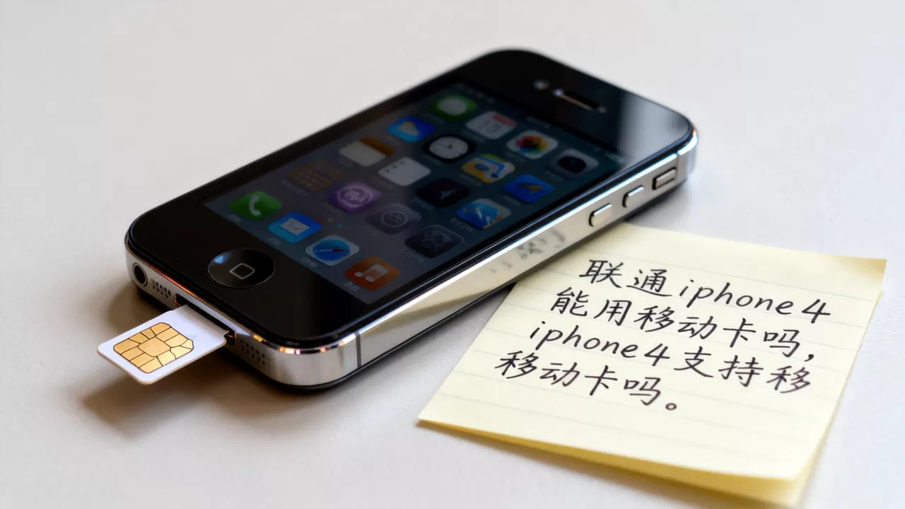 联通iphone4能用移动卡吗，iphone4支持移动卡吗