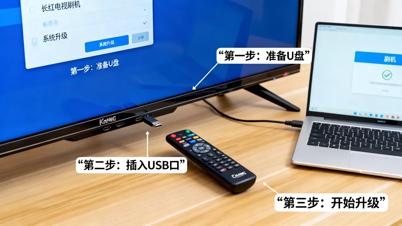 长虹怎么刷机教程，长虹电视刷机步骤详解