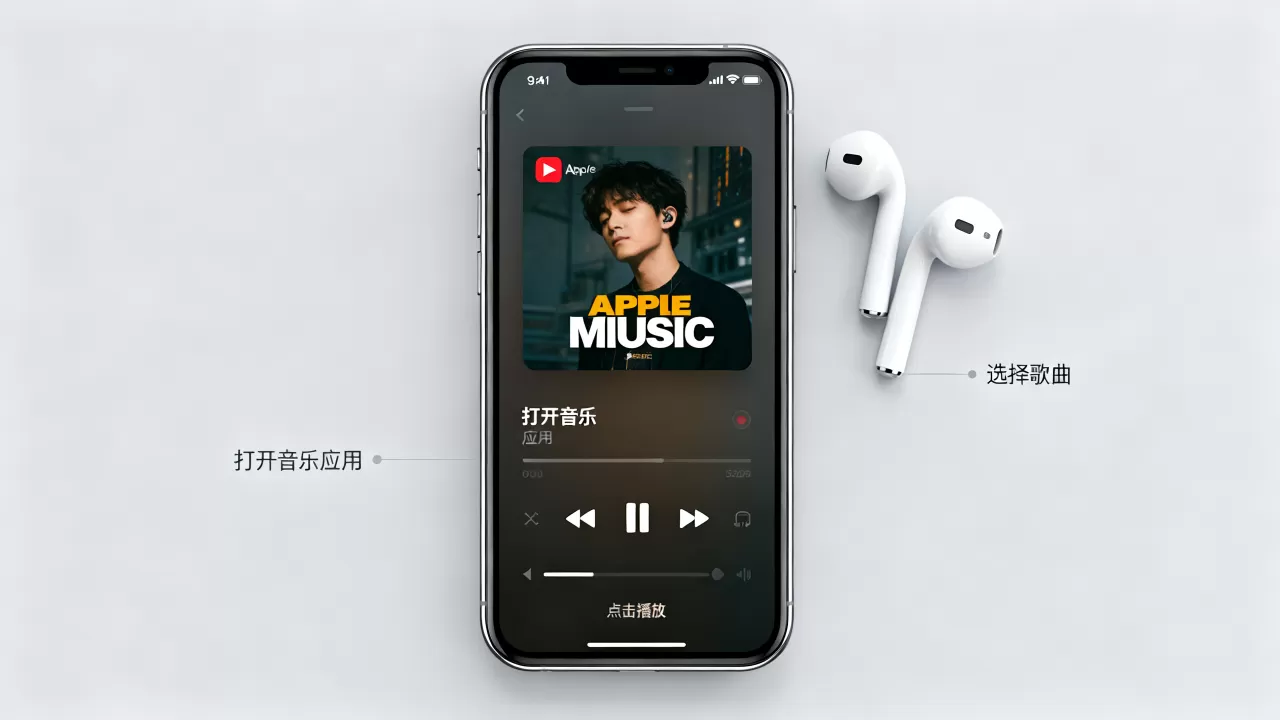 iphone如何播放音乐，苹果手机听歌方法