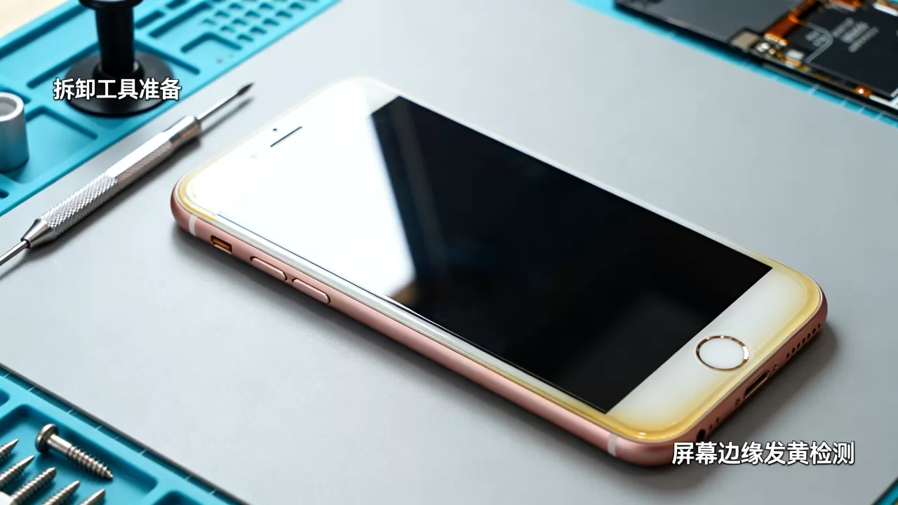 iPhone6屏幕边缘发黄怎么修复？iPhone6屏幕维修