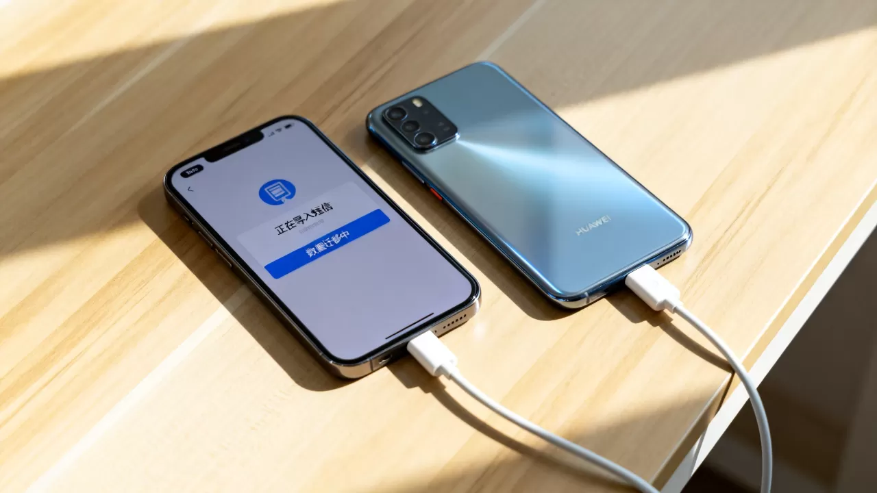 华为手机怎么从iPhone导入短信？iPhone数据迁移到华为