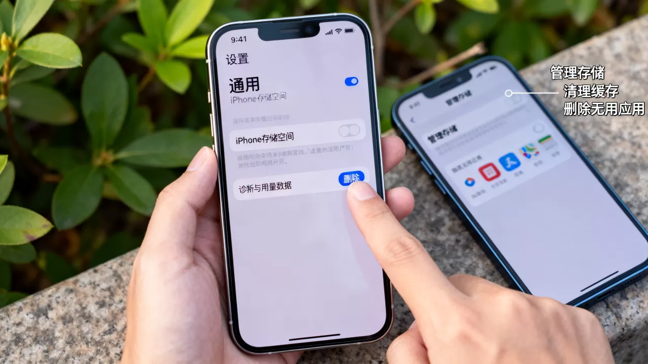 iPhone诊断与用量删除,iPhone存储空间已满怎么清理 iPhone诊断与用量删除,iPhone存储空间已满怎么清理