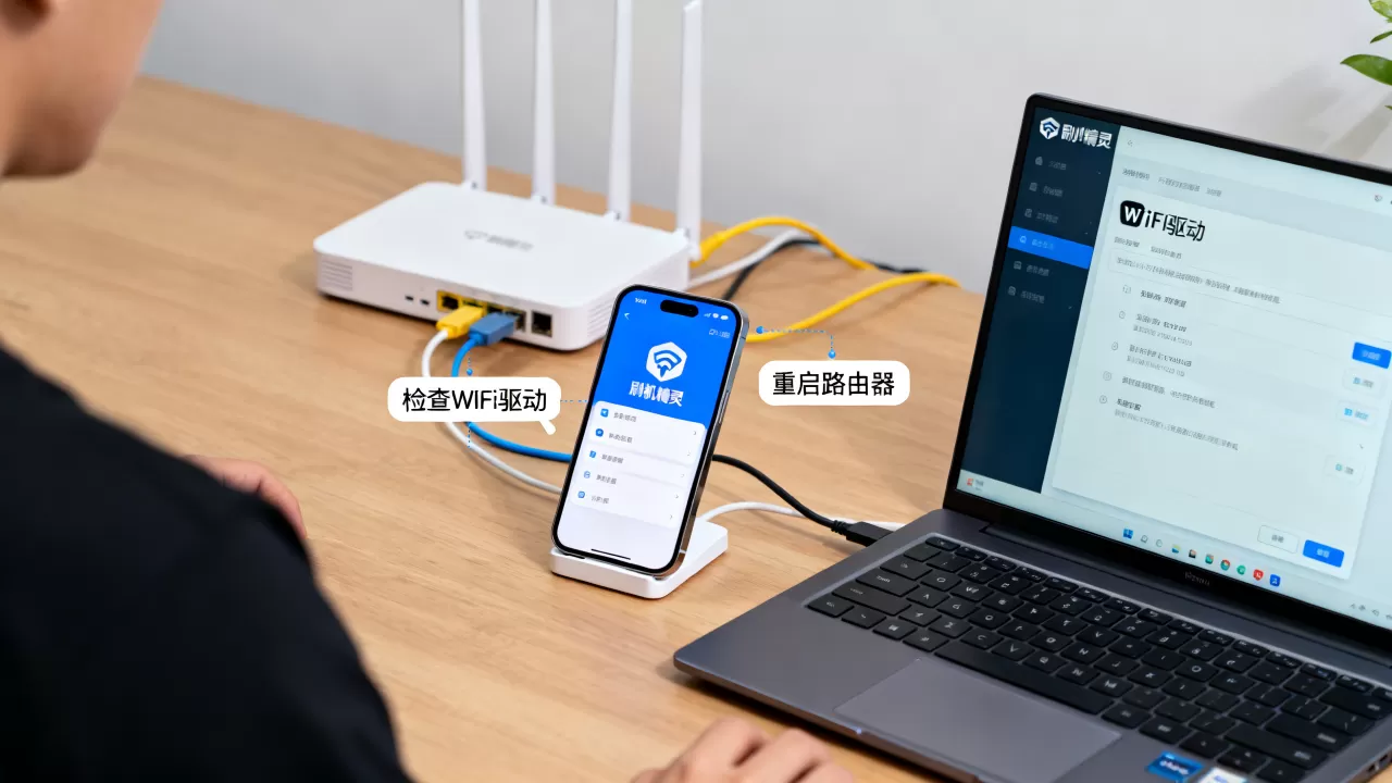 刷机精灵连不上WiFi怎么办，刷机精灵WiFi驱动