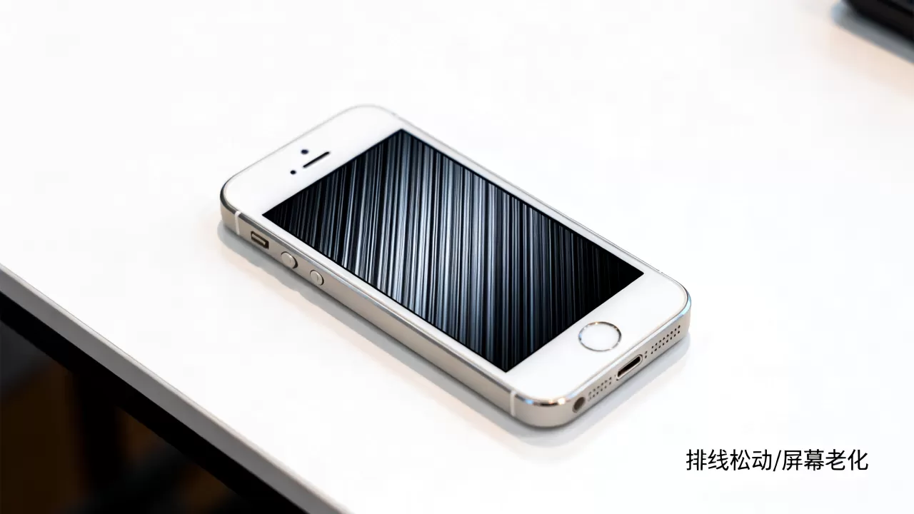 iphone5s屏幕出现竖纹怎么办,是什么原因? iphone5s屏幕出现竖纹怎么办,是什么原因?
