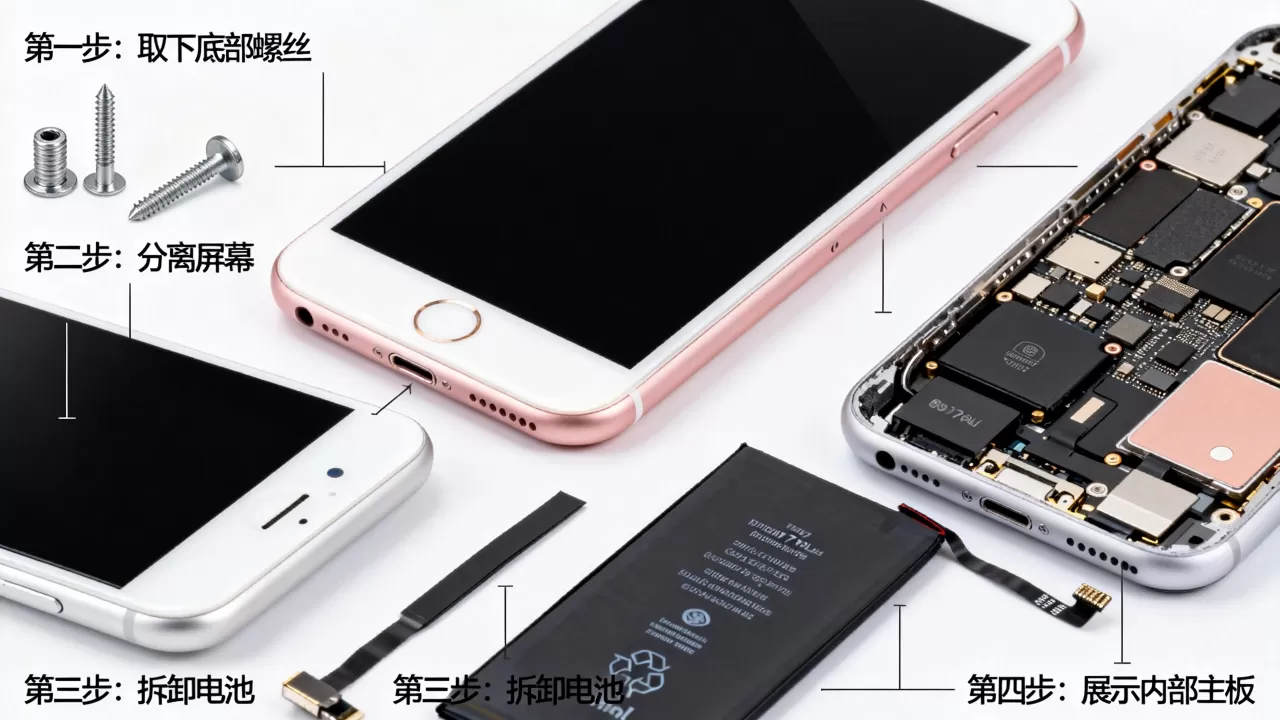 iPhone7plus怎么拆解,拆解步骤有哪些 iPhone7plus怎么拆解,拆解步骤有哪些