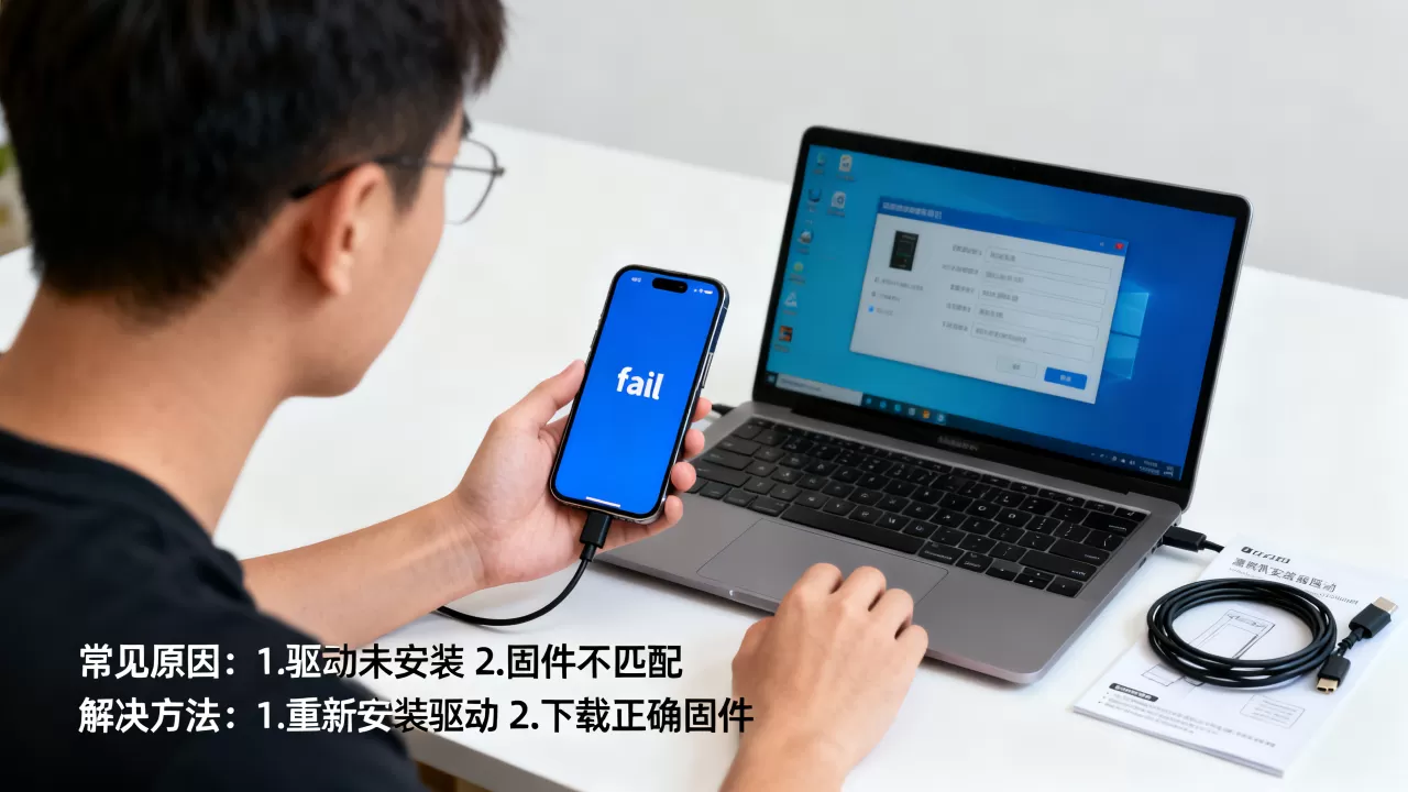 刷机显示fail常见原因是什么？，刷机失败怎么办