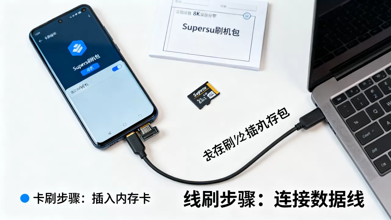 Supersu刷机包怎么用，卡刷还是线刷