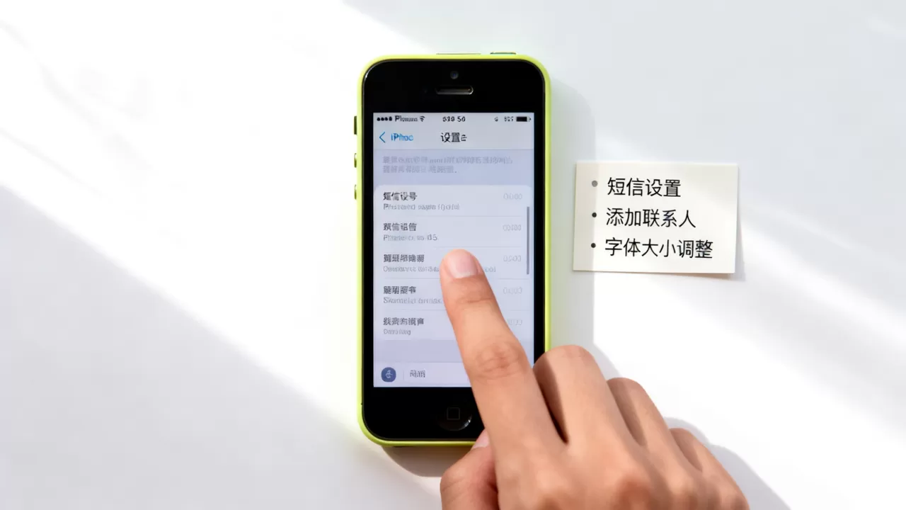 iPhone5c短信如何设置？，iPhone5c短信怎么设置