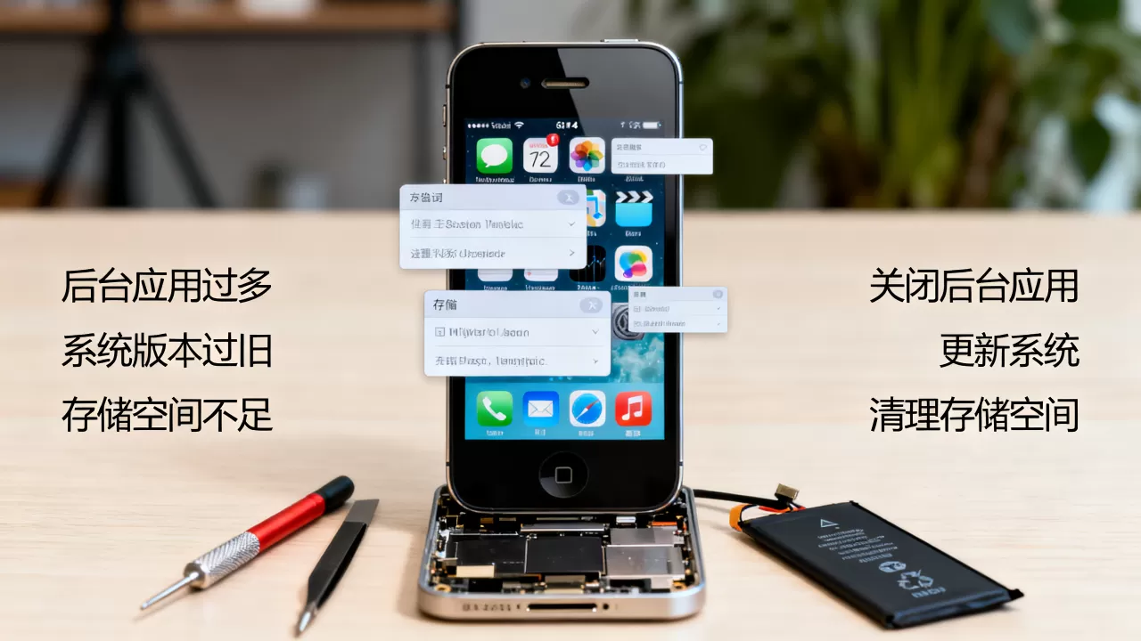 iPhone4卡顿严重怎么解决？，卡顿原因是什么