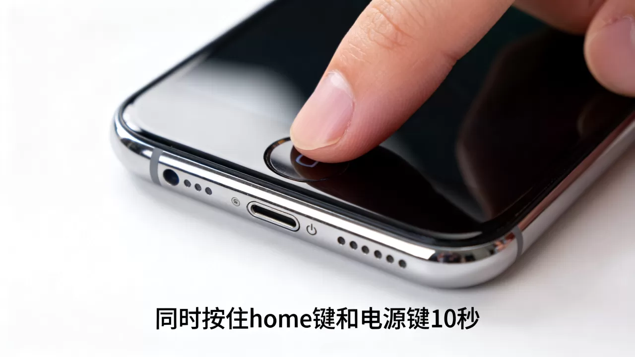 iPhone home键和电源键没反应怎么办？强制重启怎么按