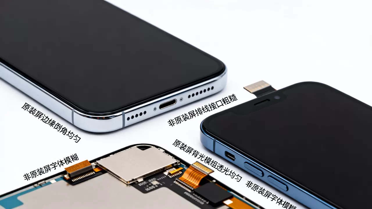 iPhone原厂屏幕怎么辨别真伪？如何鉴别原装屏
