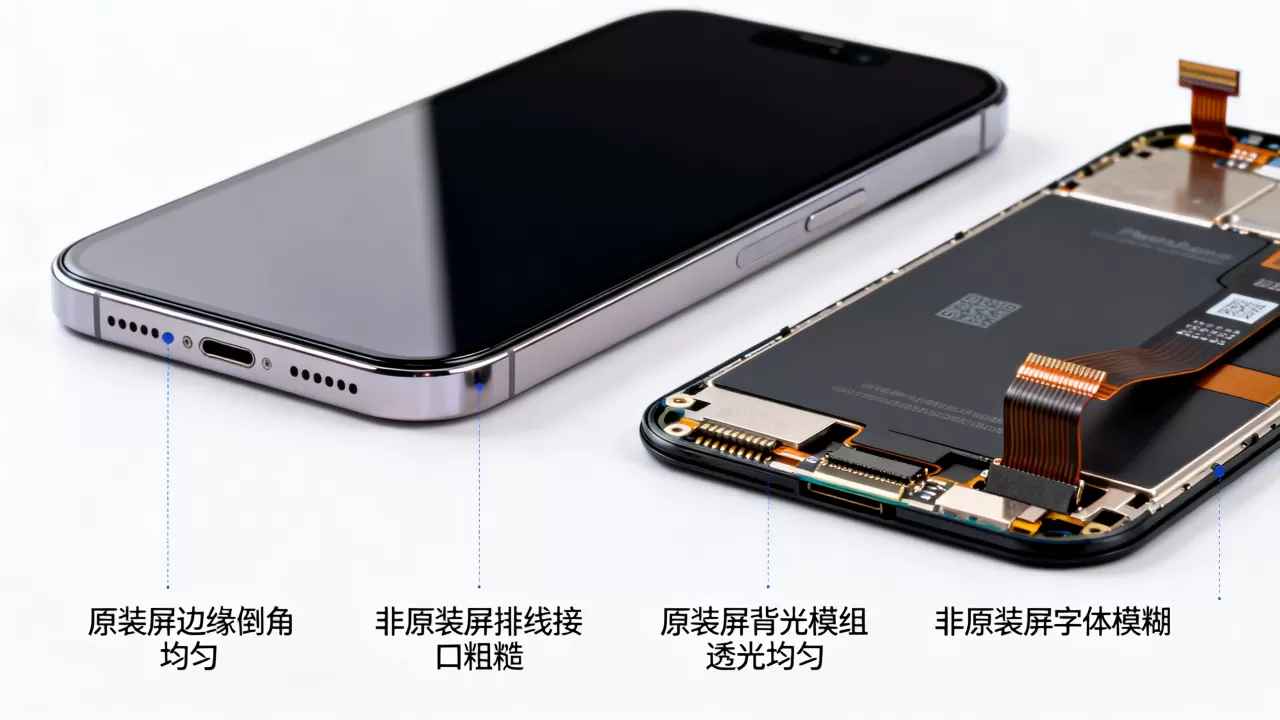 iPhone原厂屏幕怎么辨别真伪？如何鉴别原装屏