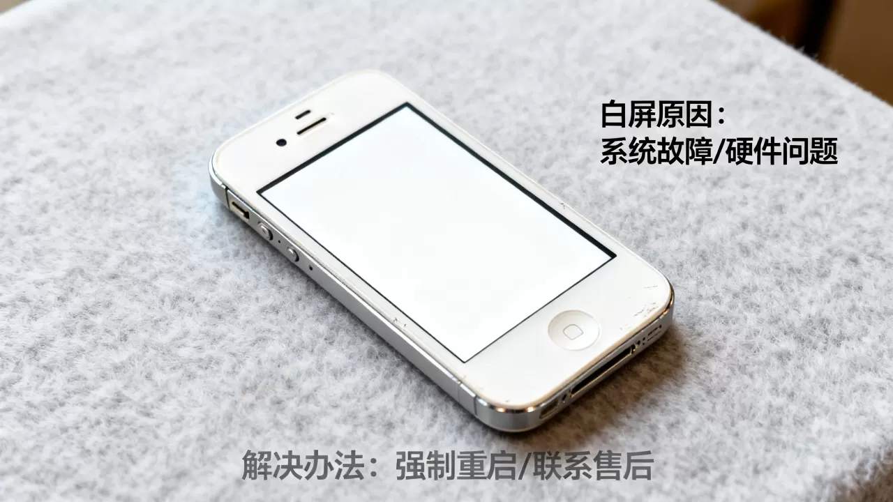 iphone4白屏是什么原因造成的，iphone4白屏怎么办