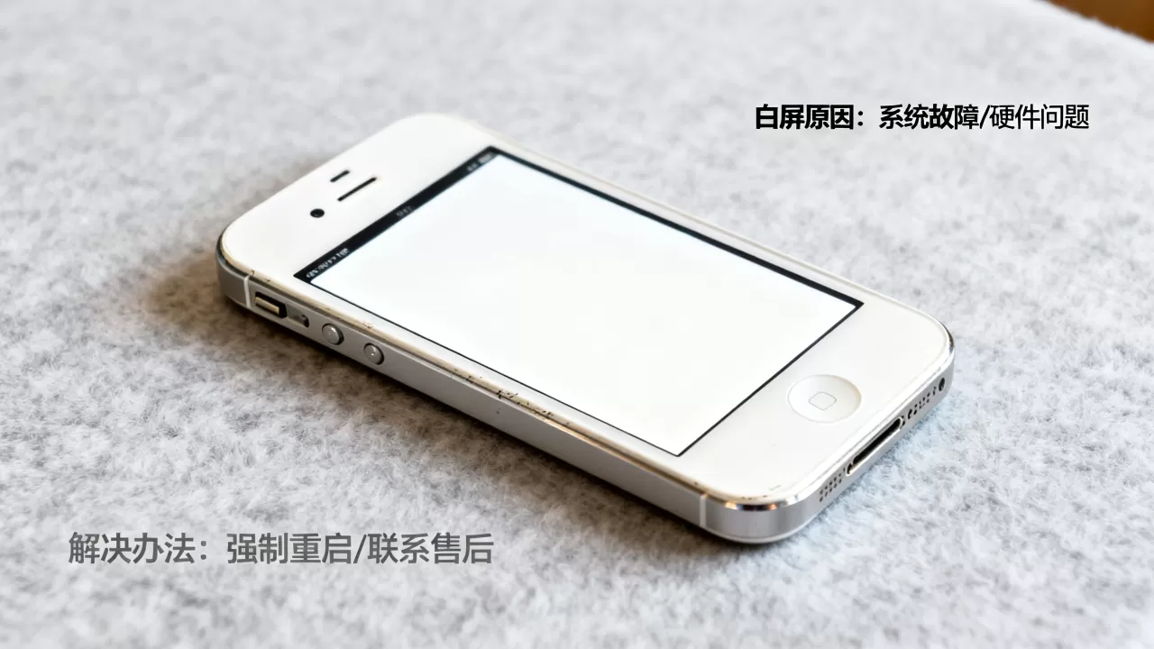 iphone4白屏是什么原因造成的，iphone4白屏怎么办