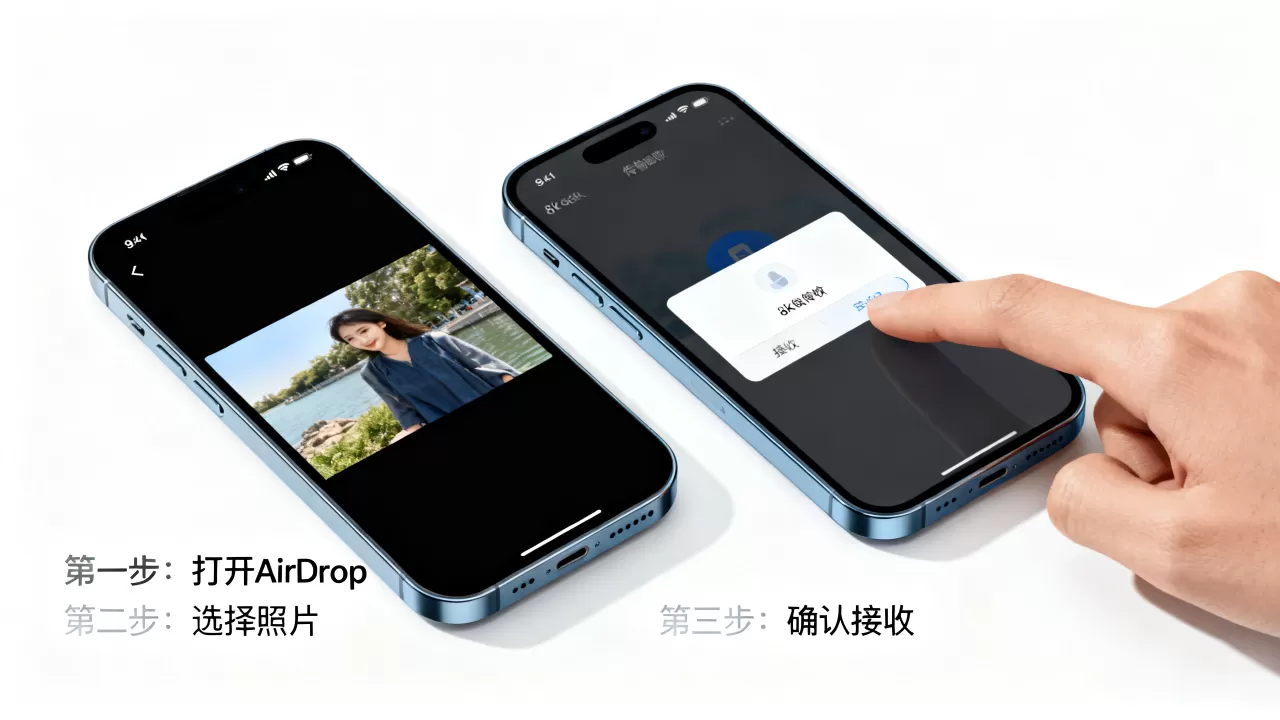 iPhone和iPhone怎么传照片?iPhone传照片怎么操作 iPhone和iPhone怎么传照片?iPhone传照片怎么操作