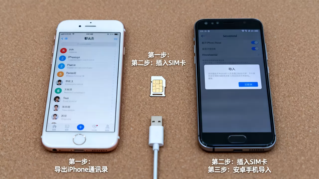 如何把iphone通讯录导入安卓，iphone通讯录怎么转移到安卓手机